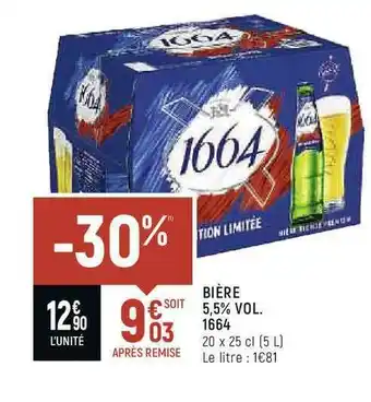 Casino Shop Bière 5.5 Vol. 1664 offre