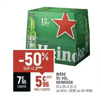 Casino Shop Bière 5% Vol. Heineken -50% Sur Le 2ème offre