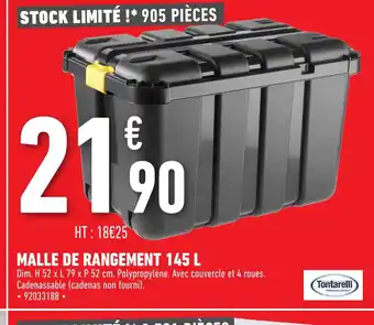 Brico Cash Mallle de rangement 145 L offre