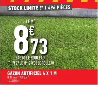 Brico Cash Gazon artificiel 4 x 1 M offre