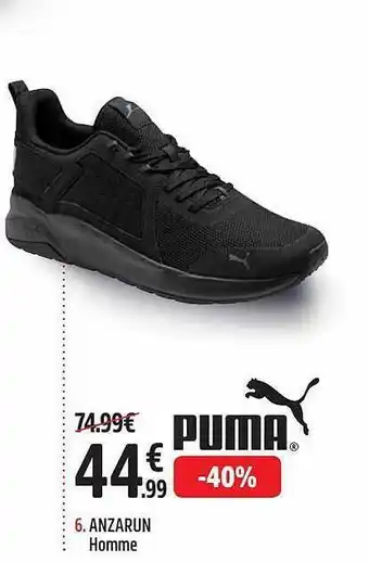 Intersport Anzarun homme puma offre
