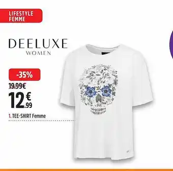 Intersport Tee-shirt femme deeluxe offre