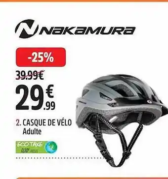 Intersport Casque de vélo adulte nakamura offre
