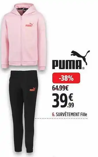 Survêtement puma fille sale