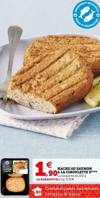 U Express HACHE AU SAUMON A LA CIBOULETTE offre