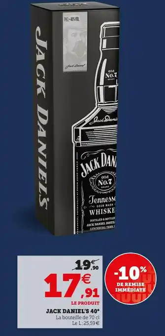 U Express JACK DANIEL’S 40° offre