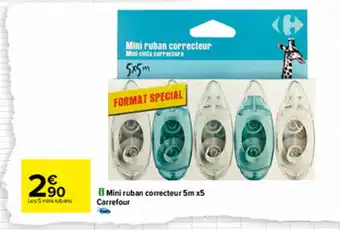 Mini ruban correcteur 5m x5 carrefour