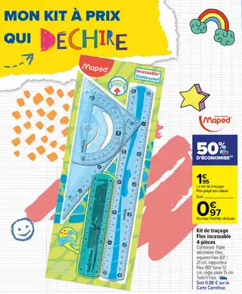 Carrefour Kit de traçage flex incassable pièces offre