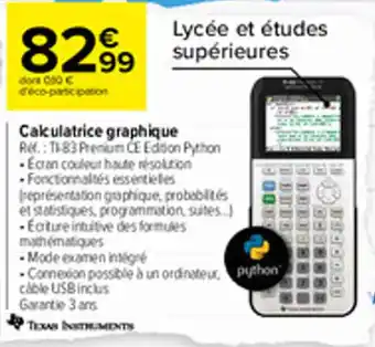 Carrefour Calculatrice graphique offre