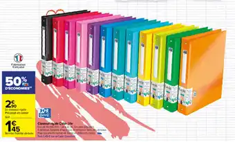 Carrefour Classeur rigide color life offre