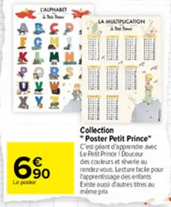 Carrefour Collection "poster petit prince" offre