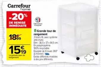 Carrefour Grande tour de rangement offre