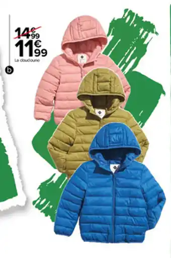 Carrefour Doudoune fille ou garçon offre