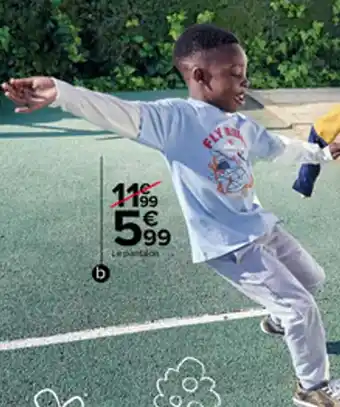 Carrefour Pantalon de jogging garçon offre