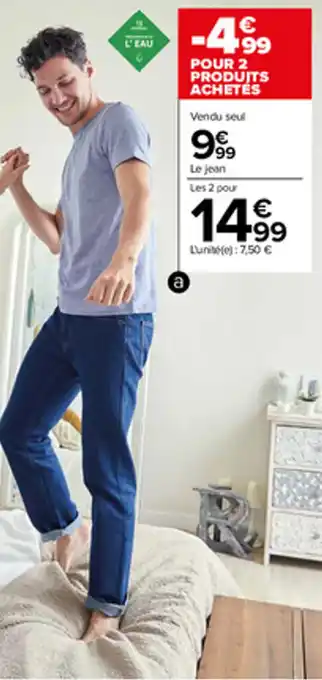 Carrefour Jean homme offre