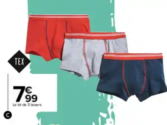 Carrefour Boxers garçon offre