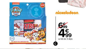 Carrefour Slips garçon offre