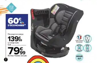 Carrefour Siège-auto pivotant groupe 0/1 offre