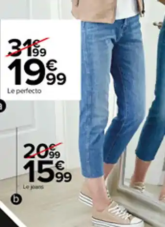 Carrefour Jeans Mom Femme offre