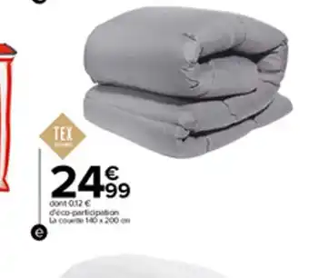 Carrefour Couette Basic Bicolore offre