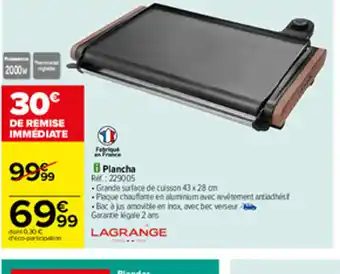 Carrefour Plancha offre