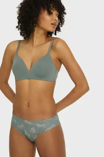 Slip brésilien femme micro vert