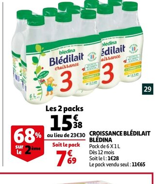 Auchan Blédina Croissance Blédilait offre