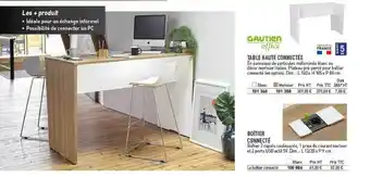 Hyperburo Table Haute Connectée, Boîtier Connecté Gautier Office offre