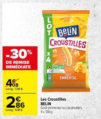 Carrefour Les croustilles belin offre