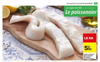 Carrefour Lamelle d'encornet géant saumurée décongelée offre