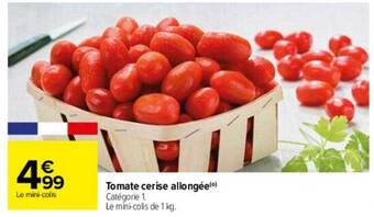 Carrefour Tomate cerise allongée offre