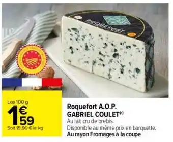 Roquefort a.o.p. gabriel coulet