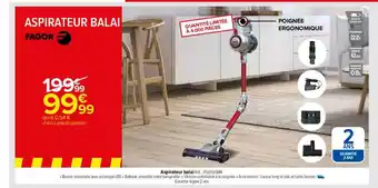 Carrefour Aspirateur balai fagor offre
