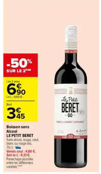 Carrefour Boisson sans alcool le petit beret offre