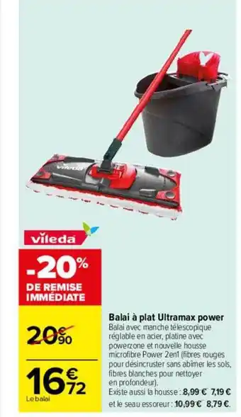 Balai à plat ultramax power vileda