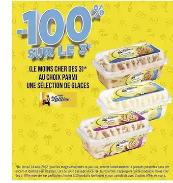 Géant Casino Glaces la laitière nestlé offre