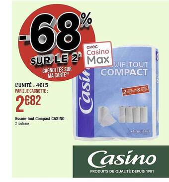 Géant Casino Essuie-tout compact casino offre