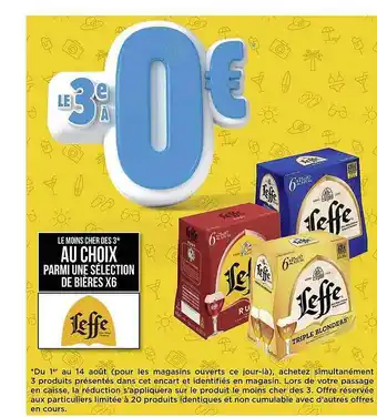 Géant Casino Bières x6 leffe offre
