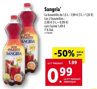 Lidl Sangria offre