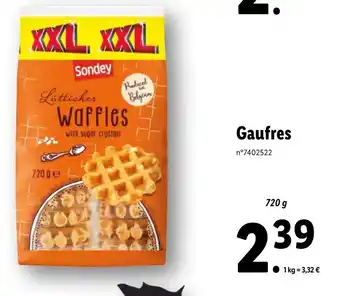 Lidl Gaufres offre