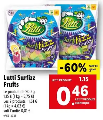 Lutti surfizz fruits