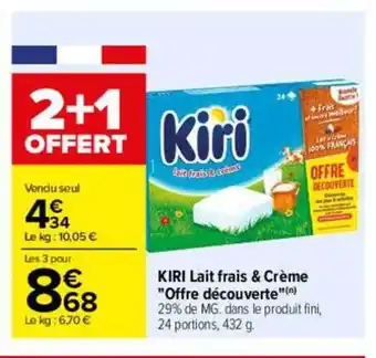 Carrefour Kiri lait frais & crème offre