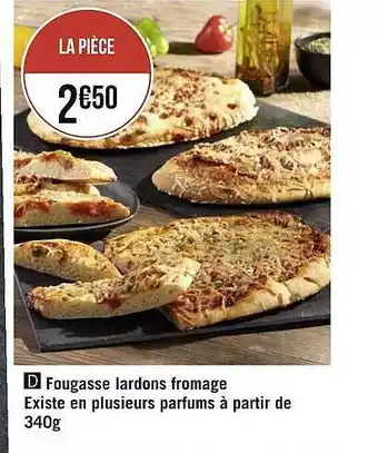 Géant Casino Fougasse lardons fromage offre