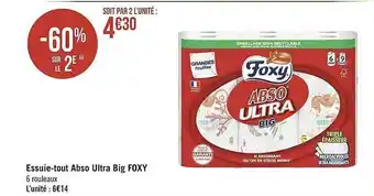 Géant Casino Essuiet-tout abso ultra big foxy offre