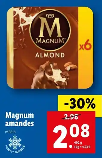Lidl Magnum amandes offre