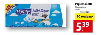 Lidl Papier toilette offre