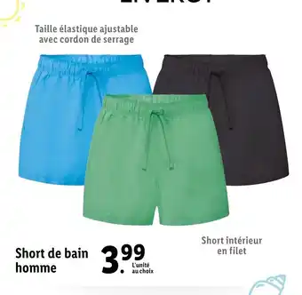 Lidl Short de bain homme offre