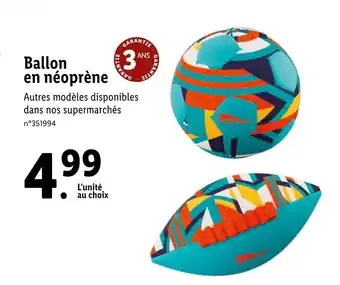 Lidl Ballon en neoprene offre
