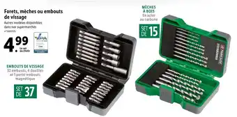Lidl Forets mèches ou embouts de vissage offre