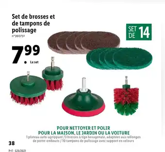 Lidl Set de brosses et de tampons de polissage offre